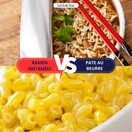 Kitsh N Clash - Ramen instantanées VS Coquillettes au beurre