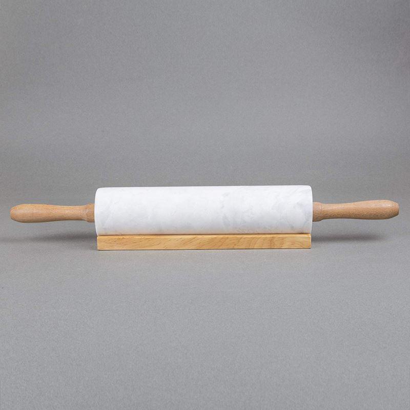 Rouleau à Pâtisserie en Marbre avec Support - Précision et Élégance pour Pâtisserie