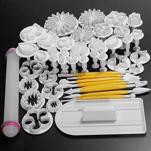 Kit d'Ustensiles pour Décoration Minutieuse - 46 Pièces pour Gâteaux et Pâtisserie