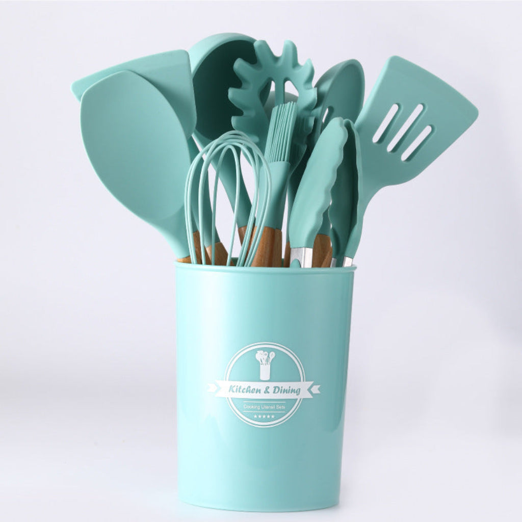 Set d’Ustensiles de Cuisine en Silicone – Précision, Confort & Résistance !