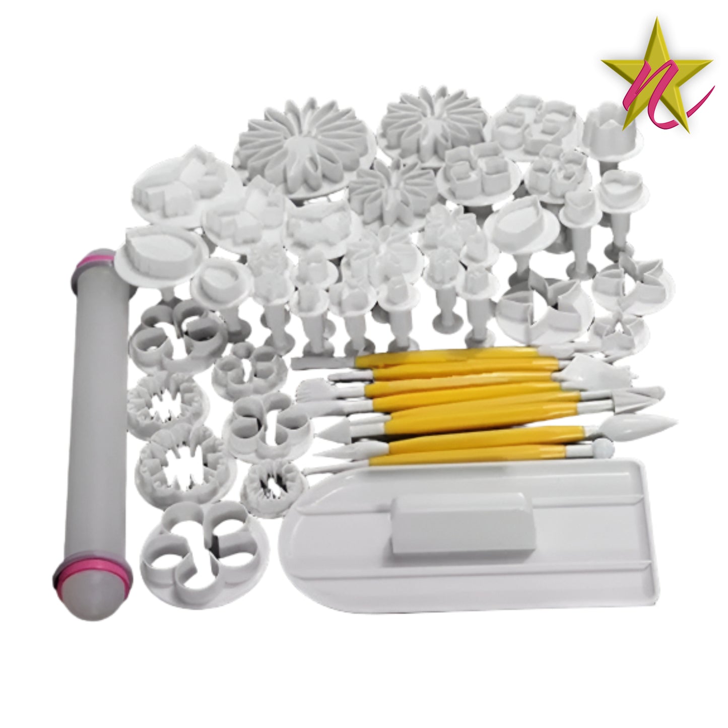 Kit d'Ustensiles pour Décoration Minutieuse - 46 Pièces pour Gâteaux et Pâtisserie