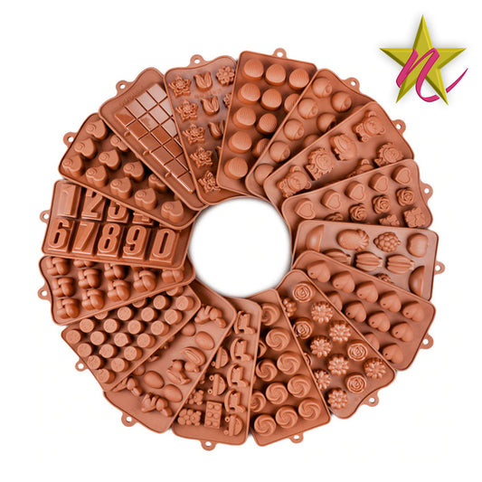 Moule à Chocolat en Silicone – 29 Modèles au Choix pour Gâteaux et Bonbons !