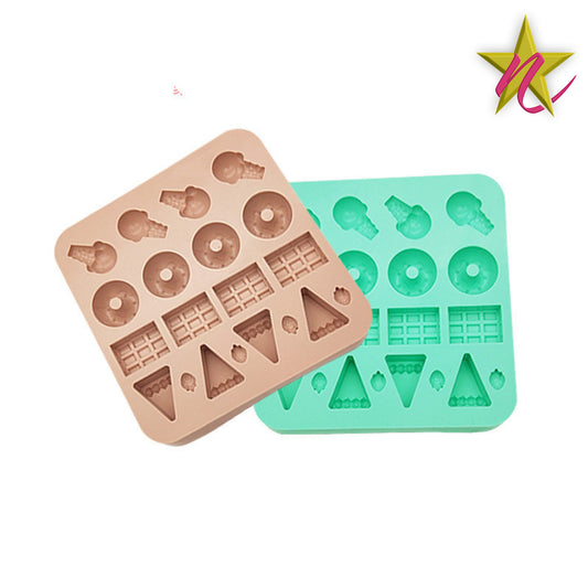 Moule en Silicone Carré et Fantaisie - Décoration Facile pour Pâtisserie