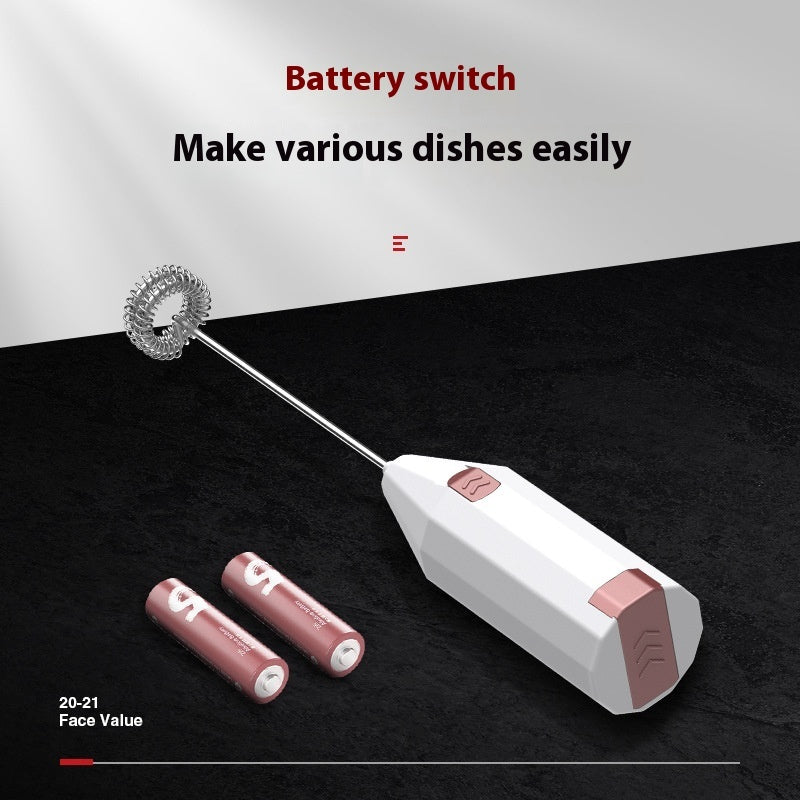 Mini Mixeur Électrique Manuel Compact Sans Fil - Idéal pour Gâteaux et Crèmes