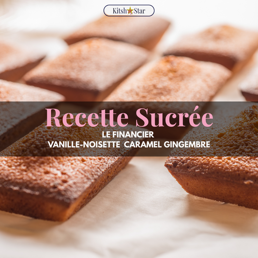 Recette Sucrée : Le Financier vanille-noisette & son caramel vanille-gingembre