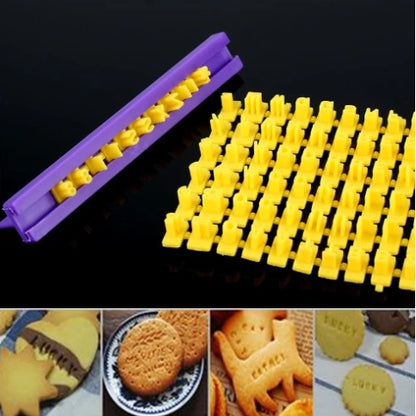 Tampon à Biscuits Alphanumériques - Ludique et Pratique pour Décorations