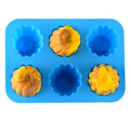 Moule Silicone Cannelés - 6 à 8 Cavités pour Gâteaux et Pâtisseries
