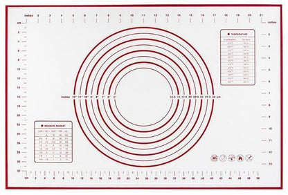 Tapis de Cuisson en Silicone - Grand Format 40x60 cm avec Repères pour Pâtisserie