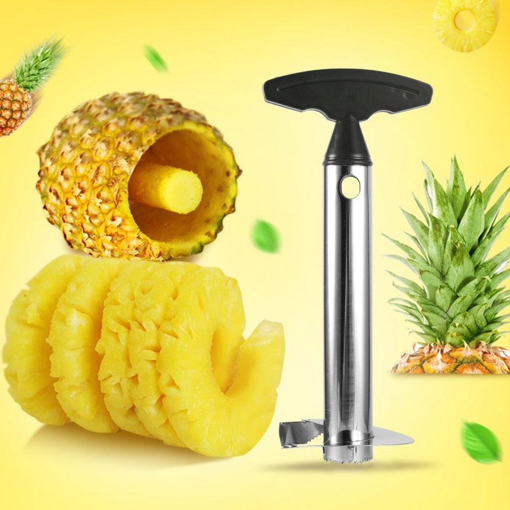 Éplucheur & Vide-Ananas en Acier Inoxydable – Préparez Votre Ananas en Quelques Secondes !