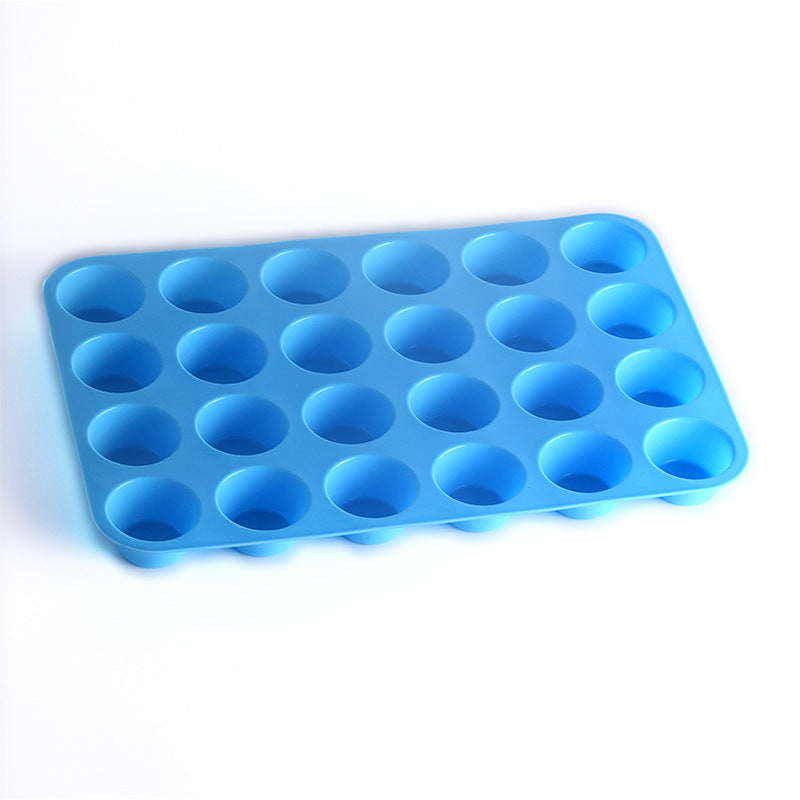 Moule en Silicone Mini Muffins - 24 Cavités pour Muffins et Petits Gâteaux