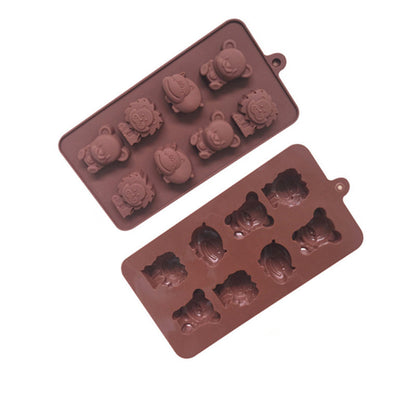 Moule à Chocolat - Lion, Taureau et Ours - Parfait pour Décoration et Gâteaux