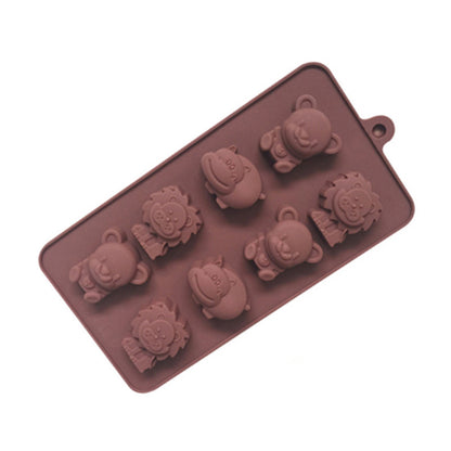 Moule à Chocolat - Lion, Taureau et Ours - Parfait pour Décoration et Gâteaux