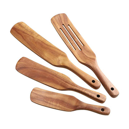 Set de Spatules en Bois d’Acacia – Élégance et Naturel en Cuisine !