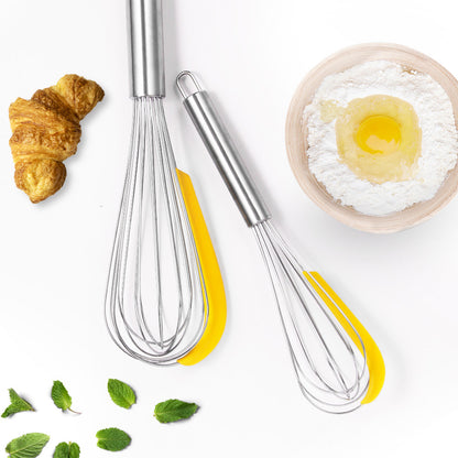 Set de Fouets en Acier Inoxydable – L'Indispensable pour Pâtisser comme un Chef !