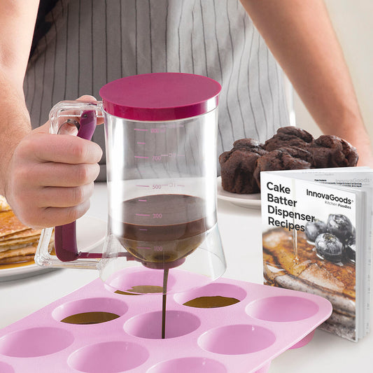 Carafe Distributrice de Pâte à Pâtisserie avec Livre de Recettes - Facile et Pratique