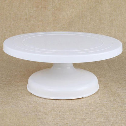 Plateau Tournant en Plastique pour Décoration de Gâteaux - 360° Pratique