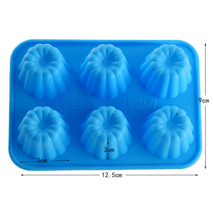 Moule Silicone Cannelés - 6 à 8 Cavités pour Gâteaux et Pâtisseries