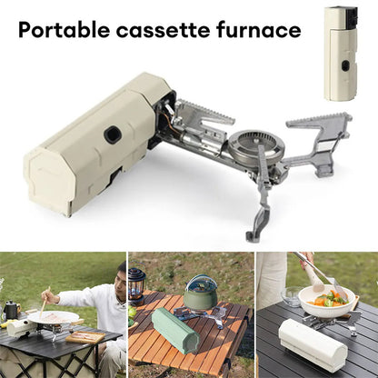 Réchaud à Gaz Portable Pliable – Idéal pour Camping, Traiteurs & Démonstrations en Plein Air !