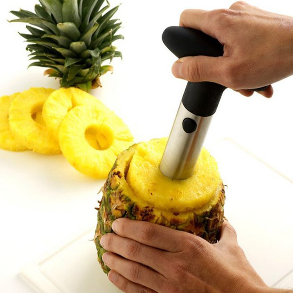 Éplucheur & Vide-Ananas en Acier Inoxydable – Préparez Votre Ananas en Quelques Secondes !