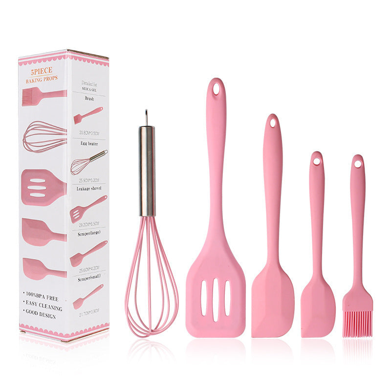 Kit d'Ustensiles de Cuisine en Silicone – Idéal pour la Cuisson & la Pâtisserie !