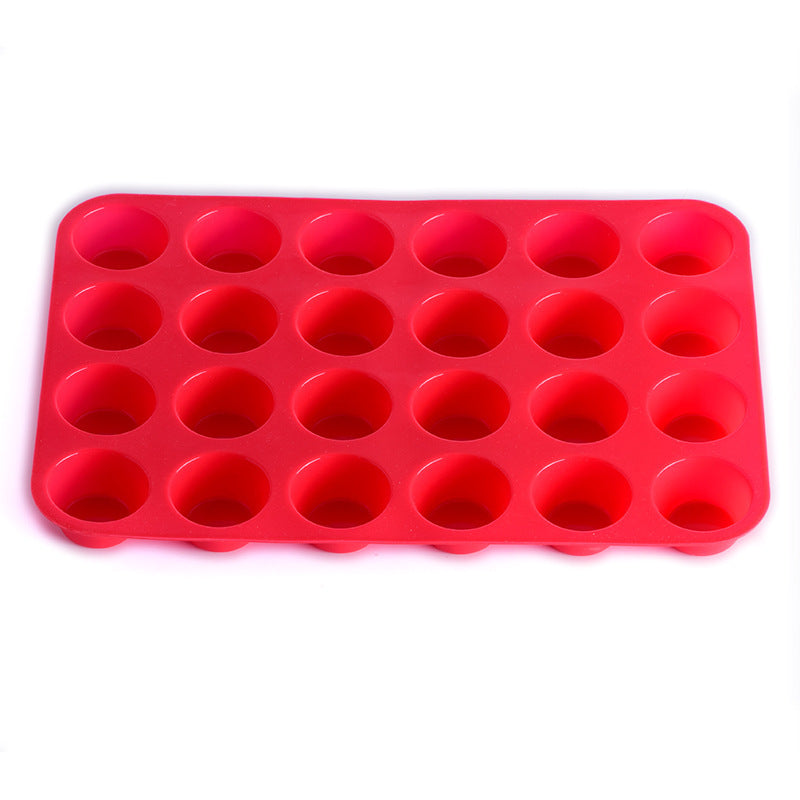 Moule en Silicone Mini Muffins - 24 Cavités pour Muffins et Petits Gâteaux