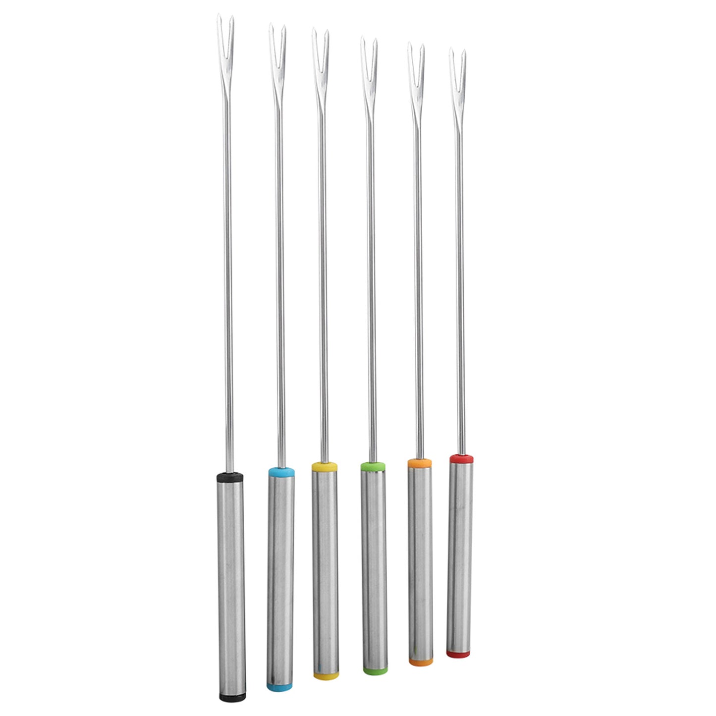 Set de 6 Fourchettes en Acier Inoxydable – Spécial Fondue Chocolat, Fromage et Desserts