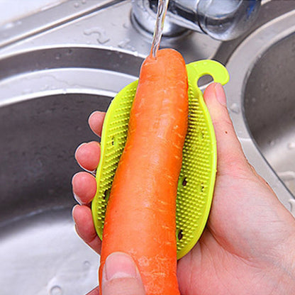 Brosse de Nettoyage pour Fruits et Légumes - Outil Pratique pour Préparation Cuisine