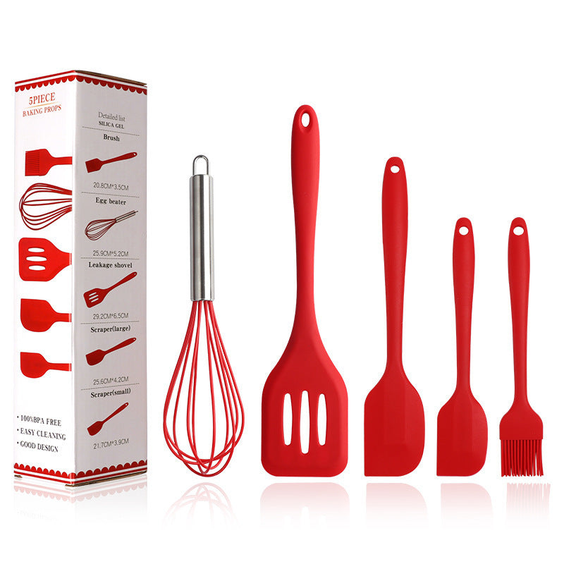 Kit d'Ustensiles de Cuisine en Silicone – Idéal pour la Cuisson & la Pâtisserie !