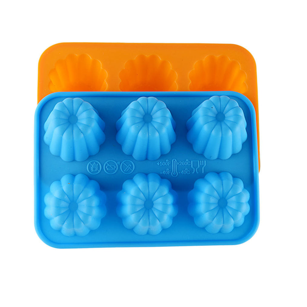 Moule Silicone Cannelés - 6 à 8 Cavités pour Gâteaux et Pâtisseries