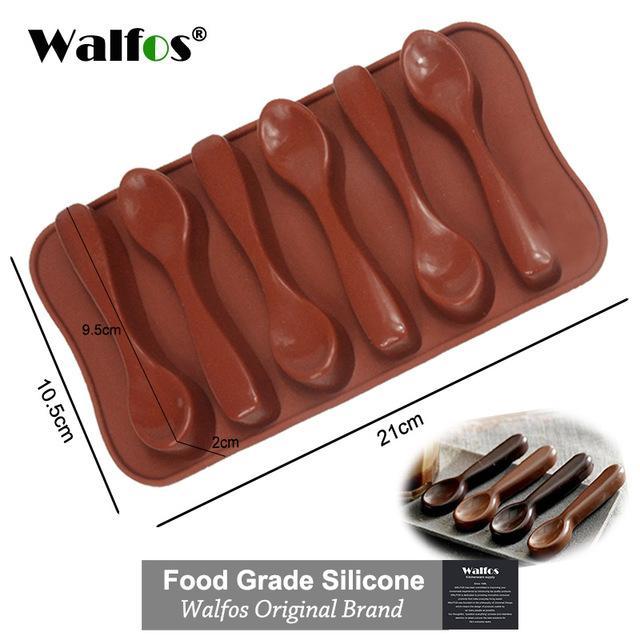 Moule à Chocolat Silicone - Forme de Cuillères pour Desserts et Chocolats