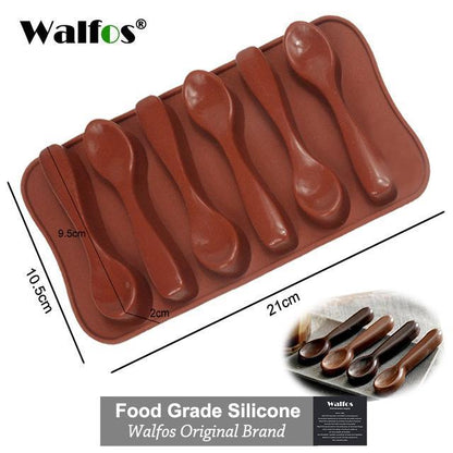 Moule à Chocolat Silicone - Forme de Cuillères pour Desserts et Chocolats