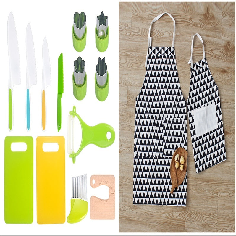 Kit d’Ustensiles de Cuisine Sécurisés pour Enfants – Initiez Vos Petits Chefs !