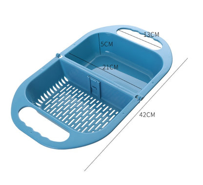 Panier de Rinçage & Égouttage Pliable – L’Indispensable pour Votre Cuisine !