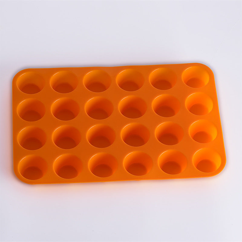 Moule en Silicone Mini Muffins - 24 Cavités pour Muffins et Petits Gâteaux