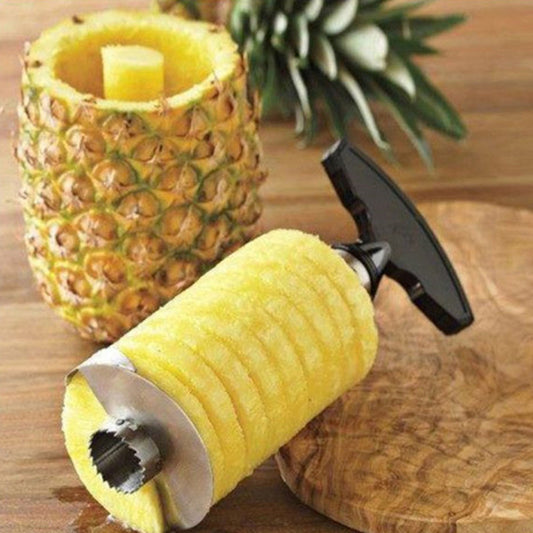 Éplucheur & Vide-Ananas en Acier Inoxydable – Préparez Votre Ananas en Quelques Secondes !