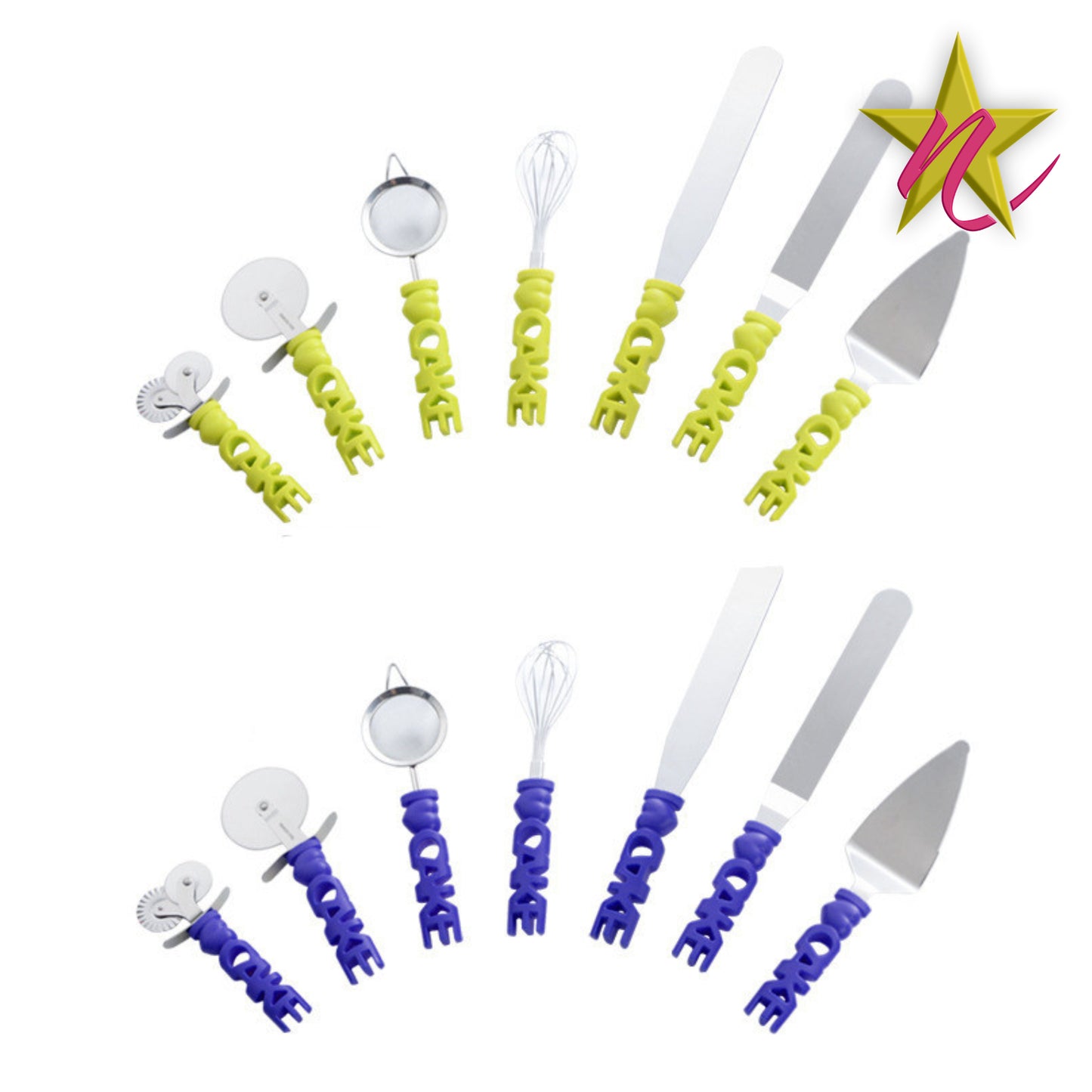 Set d'Ustensiles pour Pâtisserie - 9 Pièces Indispensables pour Pâtissier