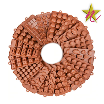 Moule à Chocolat en Silicone – 29 Modèles au Choix pour Gâteaux et Bonbons !