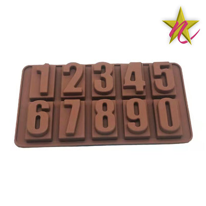 Moule à Chocolat en Silicone - Chiffres Numériques pour Gâteaux et Sucreries