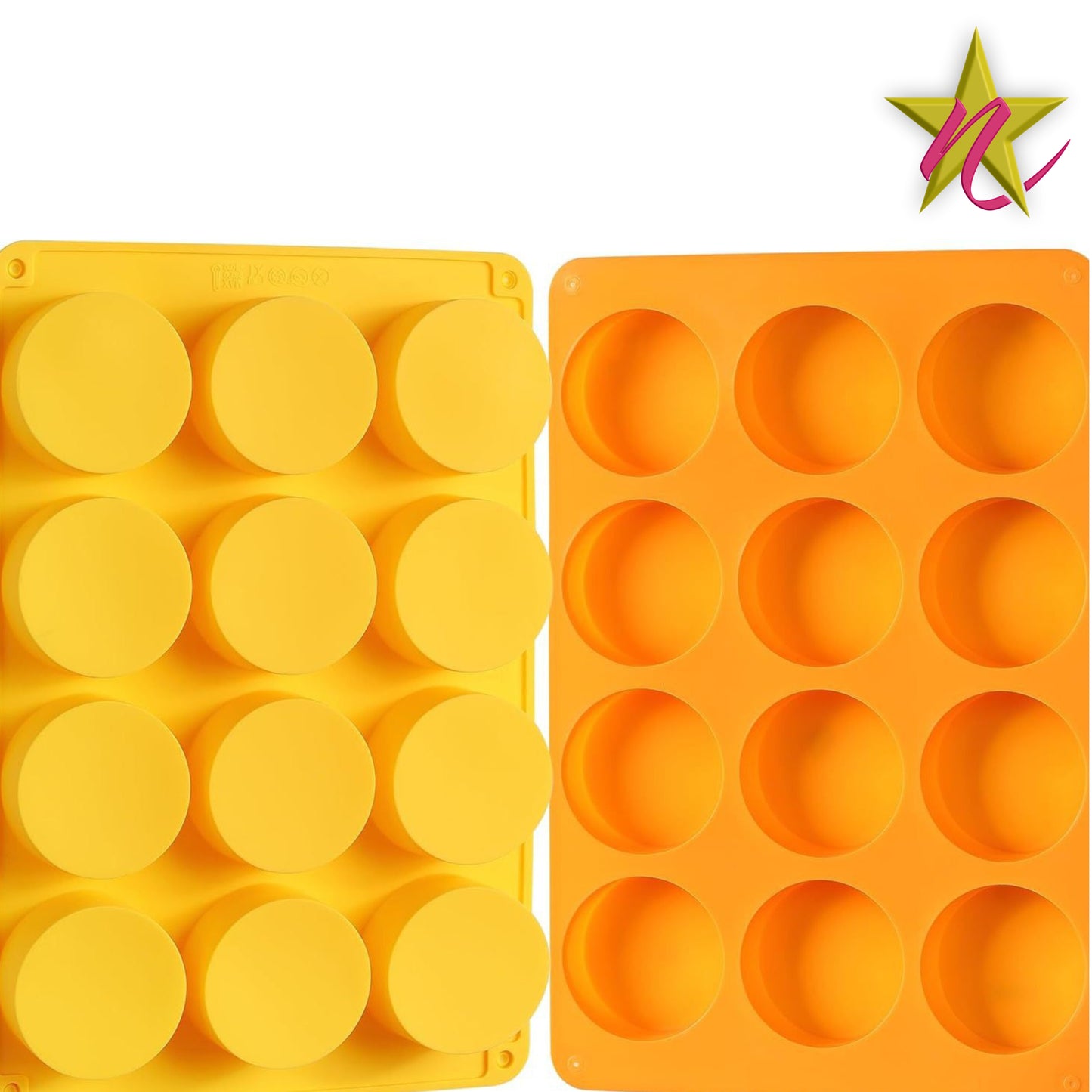 Moule en Silicone Rond - Type Macaron pour Pâtisserie Parfaite
