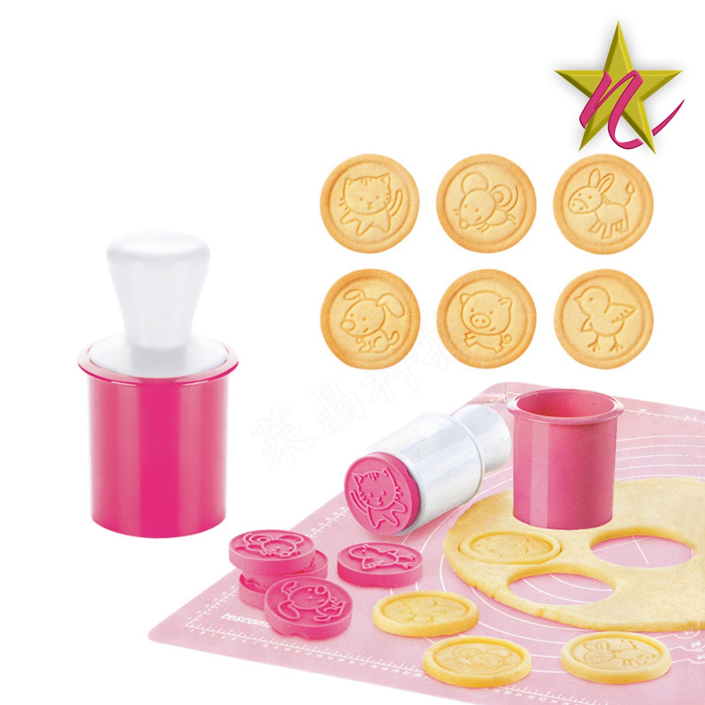 Moule en Silicone pour Cookies - Animaux Cartoon pour Biscuits Amusants