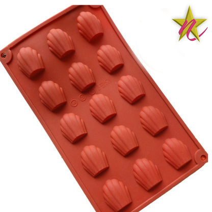 Moule en Silicone pour Madeleine – 15 Cavités pour Gâteaux Maison