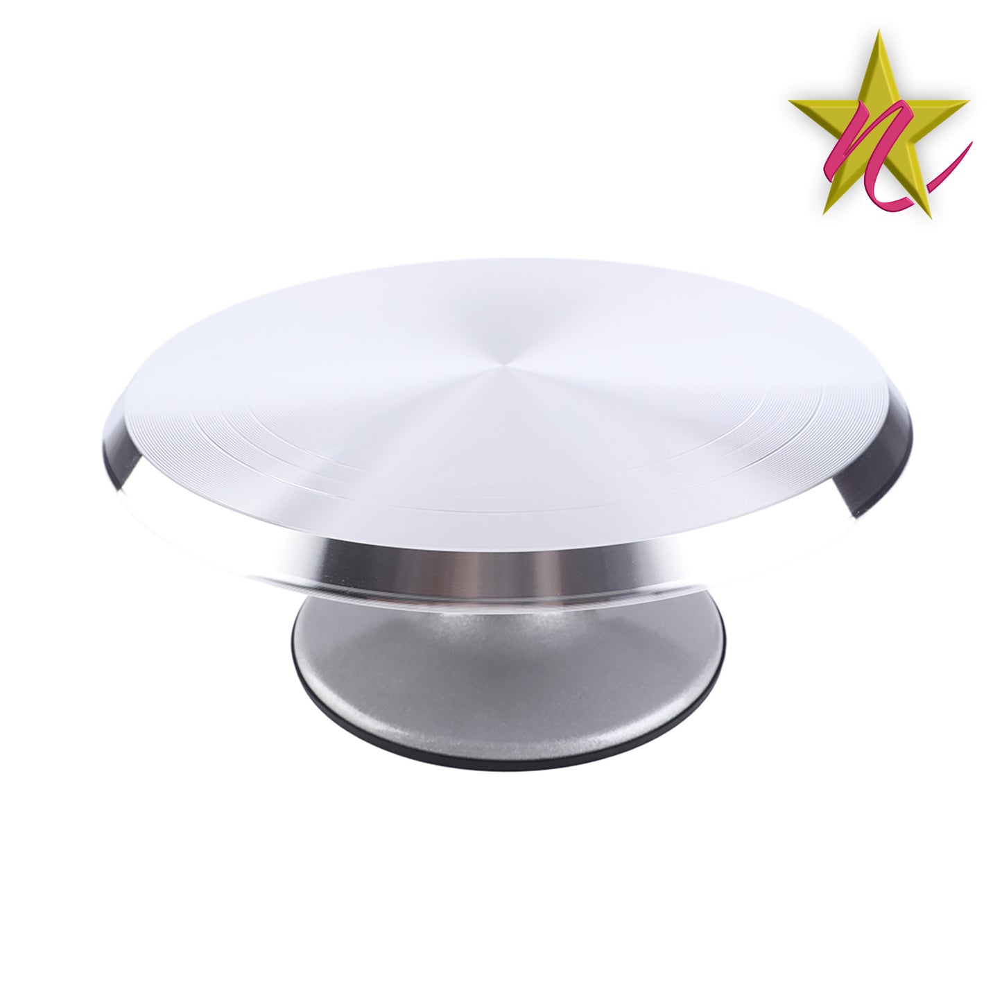 Plateau Tournant en Aluminium pour Décoration de Gâteaux - 360° Précis