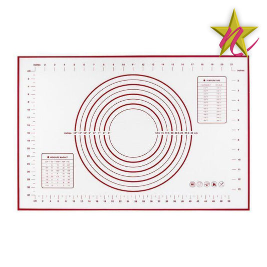 Tapis de Cuisson en Silicone - Grand Format 40x60 cm avec Repères pour Pâtisserie
