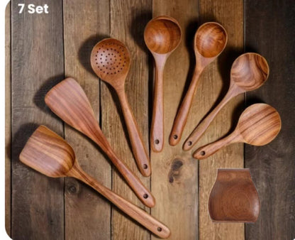 Ensemble de Spatules en Bois - Élégance & Praticité en Cuisine !