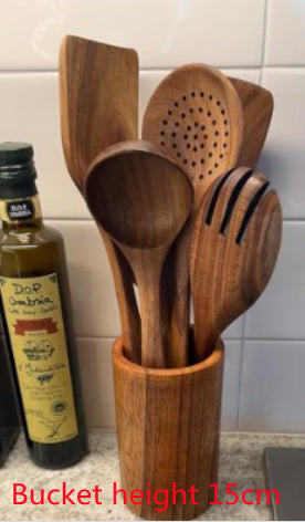 Ensemble de Spatules en Bois - Élégance & Praticité en Cuisine !