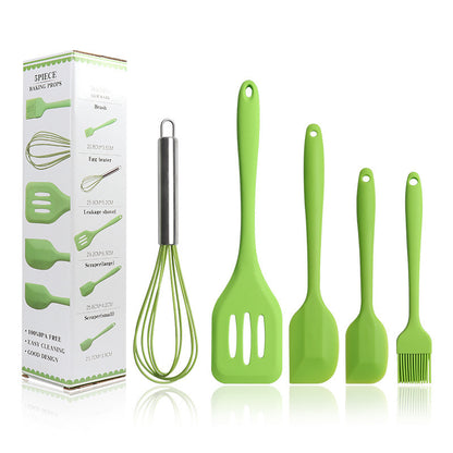 Kit d'Ustensiles de Cuisine en Silicone – Idéal pour la Cuisson & la Pâtisserie !