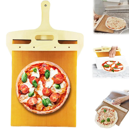 Pelle à Pizza Coulissante Antiadhésive - 30 cm pour Pizzas et Gâteaux